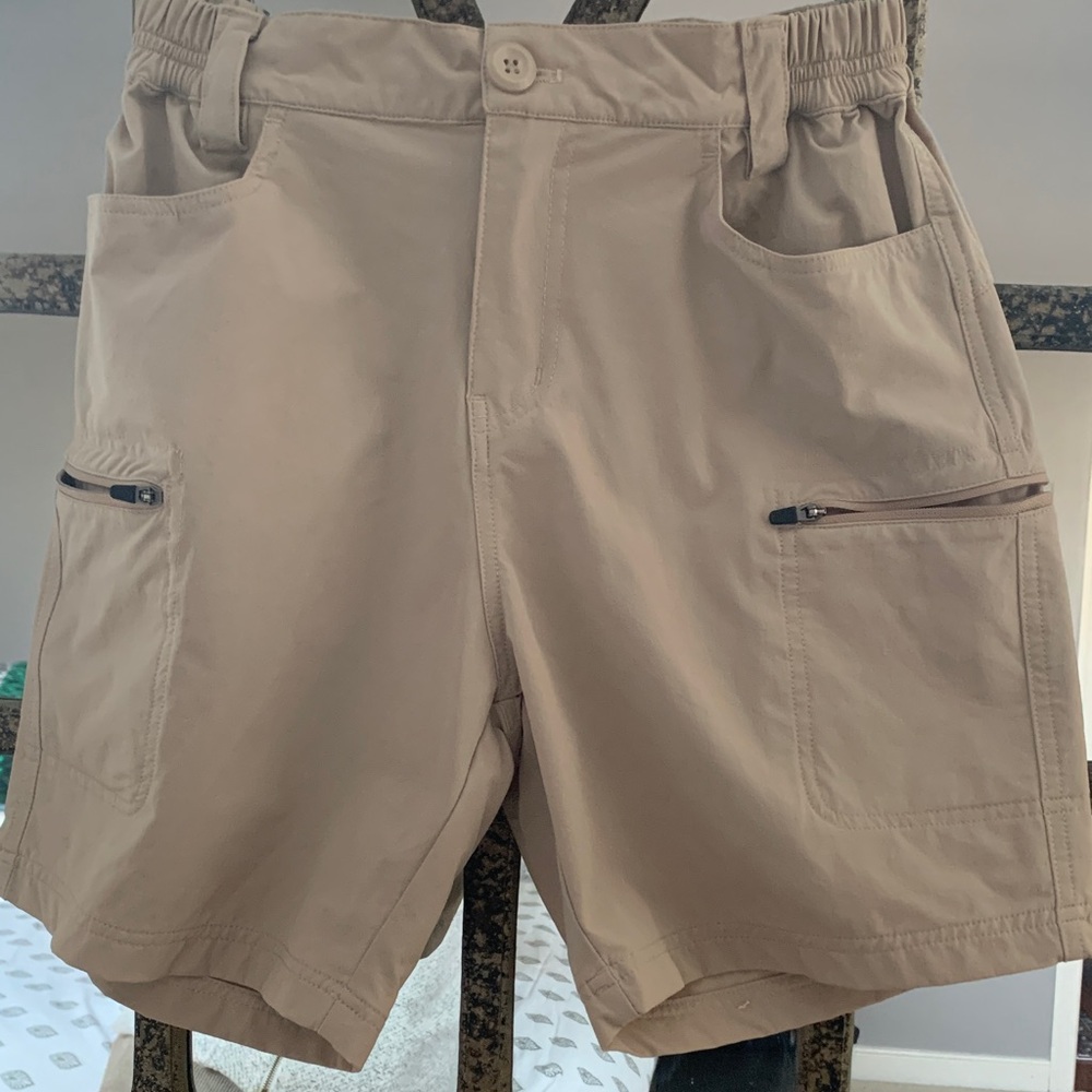 Women's Tan Cargo Golf Shorts